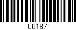 Código de barras (EAN, GTIN, SKU, ISBN): '00187'