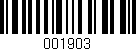 Código de barras (EAN, GTIN, SKU, ISBN): '001903'