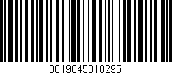 Código de barras (EAN, GTIN, SKU, ISBN): '0019045010295'