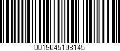Código de barras (EAN, GTIN, SKU, ISBN): '0019045108145'