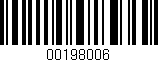 Código de barras (EAN, GTIN, SKU, ISBN): '00198006'