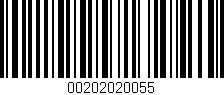 Código de barras (EAN, GTIN, SKU, ISBN): '00202020055'