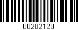 Código de barras (EAN, GTIN, SKU, ISBN): '00202120'