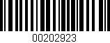 Código de barras (EAN, GTIN, SKU, ISBN): '00202923'
