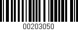 Código de barras (EAN, GTIN, SKU, ISBN): '00203050'