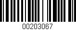 Código de barras (EAN, GTIN, SKU, ISBN): '00203067'
