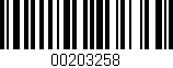 Código de barras (EAN, GTIN, SKU, ISBN): '00203258'