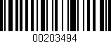Código de barras (EAN, GTIN, SKU, ISBN): '00203494'