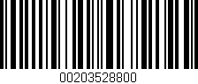 Código de barras (EAN, GTIN, SKU, ISBN): '00203528800'