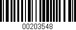 Código de barras (EAN, GTIN, SKU, ISBN): '00203548'
