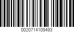 Código de barras (EAN, GTIN, SKU, ISBN): '0020714109493'