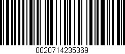 Código de barras (EAN, GTIN, SKU, ISBN): '0020714235369'