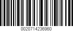 Código de barras (EAN, GTIN, SKU, ISBN): '0020714236960'