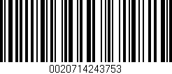Código de barras (EAN, GTIN, SKU, ISBN): '0020714243753'