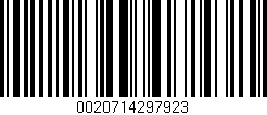 Código de barras (EAN, GTIN, SKU, ISBN): '0020714297923'