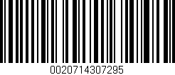 Código de barras (EAN, GTIN, SKU, ISBN): '0020714307295'