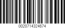 Código de barras (EAN, GTIN, SKU, ISBN): '0020714324674'