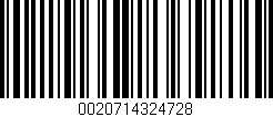 Código de barras (EAN, GTIN, SKU, ISBN): '0020714324728'
