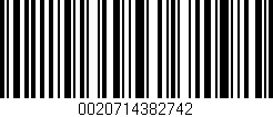 Código de barras (EAN, GTIN, SKU, ISBN): '0020714382742'
