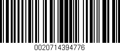 Código de barras (EAN, GTIN, SKU, ISBN): '0020714394776'