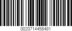 Código de barras (EAN, GTIN, SKU, ISBN): '0020714456481'