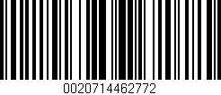 Código de barras (EAN, GTIN, SKU, ISBN): '0020714462772'