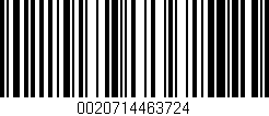 Código de barras (EAN, GTIN, SKU, ISBN): '0020714463724'