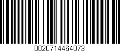 Código de barras (EAN, GTIN, SKU, ISBN): '0020714464073'