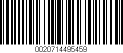 Código de barras (EAN, GTIN, SKU, ISBN): '0020714495459'