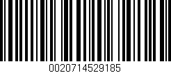 Código de barras (EAN, GTIN, SKU, ISBN): '0020714529185'