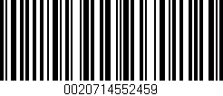 Código de barras (EAN, GTIN, SKU, ISBN): '0020714552459'