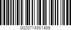 Código de barras (EAN, GTIN, SKU, ISBN): '0020714561468'