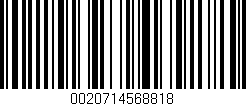 Código de barras (EAN, GTIN, SKU, ISBN): '0020714568818'