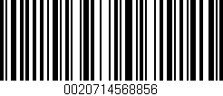 Código de barras (EAN, GTIN, SKU, ISBN): '0020714568856'