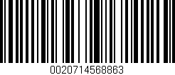 Código de barras (EAN, GTIN, SKU, ISBN): '0020714568863'