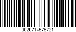 Código de barras (EAN, GTIN, SKU, ISBN): '0020714575731'