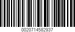 Código de barras (EAN, GTIN, SKU, ISBN): '0020714582937'