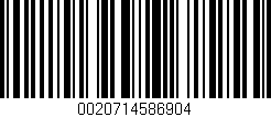 Código de barras (EAN, GTIN, SKU, ISBN): '0020714586904'
