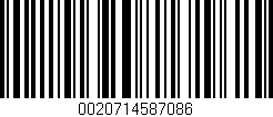 Código de barras (EAN, GTIN, SKU, ISBN): '0020714587086'