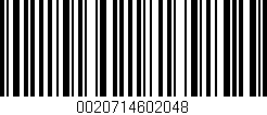 Código de barras (EAN, GTIN, SKU, ISBN): '0020714602048'