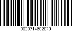 Código de barras (EAN, GTIN, SKU, ISBN): '0020714602079'