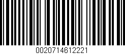 Código de barras (EAN, GTIN, SKU, ISBN): '0020714612221'
