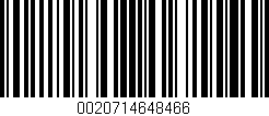 Código de barras (EAN, GTIN, SKU, ISBN): '0020714648466'