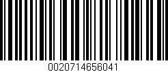 Código de barras (EAN, GTIN, SKU, ISBN): '0020714656041'