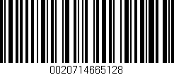 Código de barras (EAN, GTIN, SKU, ISBN): '0020714665128'