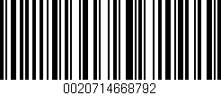 Código de barras (EAN, GTIN, SKU, ISBN): '0020714668792'