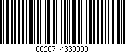 Código de barras (EAN, GTIN, SKU, ISBN): '0020714668808'
