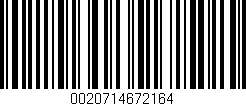 Código de barras (EAN, GTIN, SKU, ISBN): '0020714672164'
