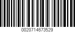 Código de barras (EAN, GTIN, SKU, ISBN): '0020714673529'