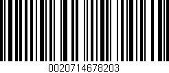 Código de barras (EAN, GTIN, SKU, ISBN): '0020714678203'